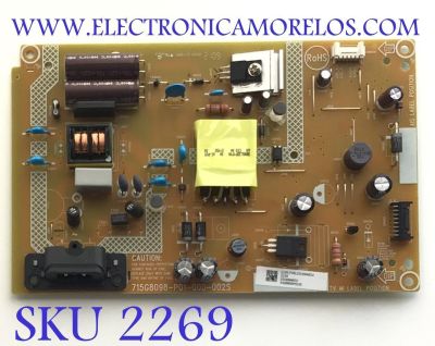 FUENTE PARA TV INSIGNIA / NUMERO DE PARTE 231XXA6CU / 715G8098-P01-000-002S / NUMERO DE PANEL TPT320WH / MODELO NS-32DF310NA19